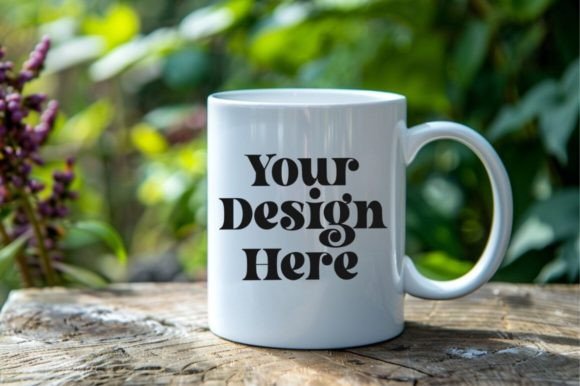 Download Coffee Mug Mockup Placed on a Garden - Premium Bundle